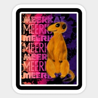 Merry Meerkat Sticker